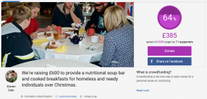 JustGiving Crowdfunder